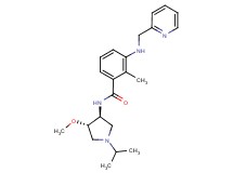 N-[(3S*,4S*)-1-isopropyl-4-methoxypyrrolidin-3-yl]-2-methyl-3-[(pyridin-2-ylmethyl)amino]benzamide