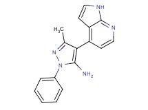 3-methyl-1-phenyl-4-(1H-pyrrolo[2,3-b]pyridin-4-yl)-1H-pyrazol-5-amine