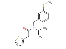 N-isopropyl-N-[3-(methylthio)benzyl]-2-(2-thienyl)acetamide