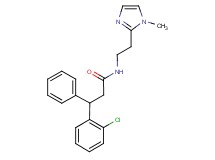 3-(2-chlorophenyl)-N-[2-(1-methyl-1H-imidazol-2-yl)ethyl]-3-phenylpropanamide