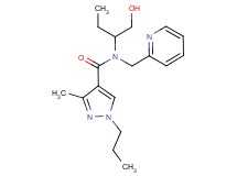 N-[1-(hydroxymethyl)propyl]-3-methyl-1-propyl-N-(pyridin-2-ylmethyl)-1H-pyrazole-4-carboxamide