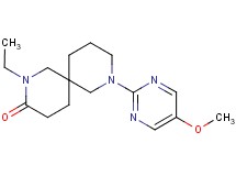 2-ethyl-8-(5-methoxy-2-pyrimidinyl)-2,8-diazaspiro[5.5]undecan-3-one