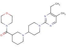 1'-(4-ethyl-5-methylpyrimidin-2-yl)-3-(morpholin-4-ylcarbonyl)-1,4'-bipiperidine