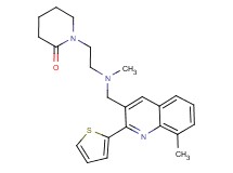 1-[2-(methyl{[8-methyl-2-(2-thienyl)-3-quinolinyl]methyl}amino)ethyl]-2-piperidinone
