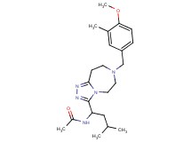 N-{1-[7-(4-methoxy-3-methylbenzyl)-6,7,8,9-tetrahydro-5H-[1,2,4]triazolo[4,3-d][1,4]diazepin-3-yl]-3-methylbutyl}acetamide