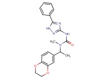N-[1-(2,3-dihydro-1,4-benzodioxin-6-yl)ethyl]-N-methyl-N'-(5-phenyl-1H-1,2,4-triazol-3-yl)urea