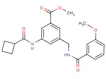 methyl 3-[(cyclobutylcarbonyl)amino]-5-{[(3-methoxybenzoyl)amino]methyl}benzoate