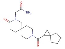 2-[3-oxo-9-(spiro[2.4]hept-1-ylcarbonyl)-2,9-diazaspiro[5.5]undec-2-yl]acetamide