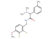 N-(2,3-difluoro-4-methoxybenzyl)-2-(dimethylamino)-2-(3-methylphenyl)acetamide