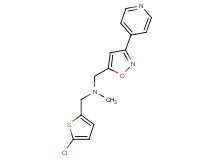 1-(5-chloro-2-thienyl)-N-methyl-N-{[3-(4-pyridinyl)-5-isoxazolyl]methyl}methanamine