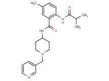 2-(isobutyrylamino)-5-methyl-N-[1-(pyridin-3-ylmethyl)piperidin-4-yl]benzamide