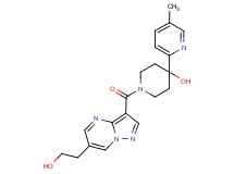 1-{[6-(2-hydroxyethyl)pyrazolo[1,5-a]pyrimidin-3-yl]carbonyl}-4-(5-methylpyridin-2-yl)piperidin-4-ol