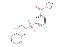 3-(azetidin-1-ylcarbonyl)-N-ethyl-N-(tetrahydro-2H-pyran-2-ylmethyl)benzenesulfonamide