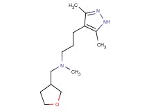 3-(3,5-dimethyl-1H-pyrazol-4-yl)-N-methyl-N-(tetrahydrofuran-3-ylmethyl)propan-1-amine