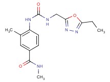 4-[({[(5-ethyl-1,3,4-oxadiazol-2-yl)methyl]amino}carbonyl)amino]-N,3-dimethylbenzamide