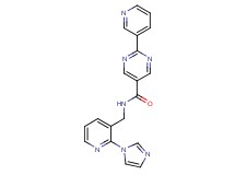 N-{[2-(1H-imidazol-1-yl)pyridin-3-yl]methyl}-2-pyridin-3-ylpyrimidine-5-carboxamide