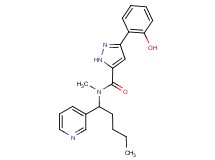 3-(2-hydroxyphenyl)-N-methyl-N-(1-pyridin-3-ylpentyl)-1H-pyrazole-5-carboxamide