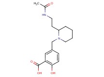 5-({2-[2-(acetylamino)ethyl]-1-piperidinyl}methyl)-2-hydroxybenzoic acid