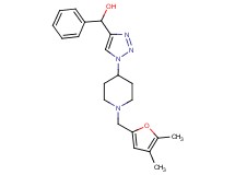 (1-{1-[(4,5-dimethyl-2-furyl)methyl]-4-piperidinyl}-1H-1,2,3-triazol-4-yl)(phenyl)methanol trifluoroacetate (salt)