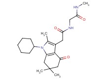 N~2~-[(1-cyclohexyl-2,6,6-trimethyl-4-oxo-4,5,6,7-tetrahydro-1H-indol-3-yl)acetyl]-N~1~-methylglycinamide