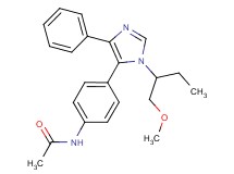 N-(4-{1-[1-(methoxymethyl)propyl]-4-phenyl-1H-imidazol-5-yl}phenyl)acetamide