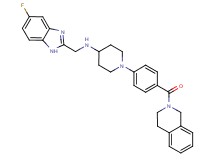 1-[4-(3,4-dihydro-2(1H)-isoquinolinylcarbonyl)phenyl]-N-[(5-fluoro-1H-benzimidazol-2-yl)methyl]-4-piperidinamine