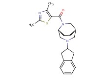 (1S*,5R*)-3-(2,3-dihydro-1H-inden-2-yl)-6-[(2,4-dimethyl-1,3-thiazol-5-yl)carbonyl]-3,6-diazabicyclo[3.2.2]nonane