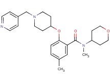 N,5-dimethyl-2-{[1-(4-pyridinylmethyl)-4-piperidinyl]oxy}-N-(tetrahydro-2H-pyran-4-yl)benzamide