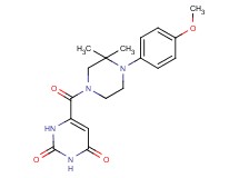 6-{[4-(4-methoxyphenyl)-3,3-dimethyl-1-piperazinyl]carbonyl}-2,4(1H,3H)-pyrimidinedione