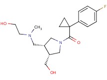 2-[{[(3R*,4R*)-1-{[1-(4-fluorophenyl)cyclopropyl]carbonyl}-4-(hydroxymethyl)pyrrolidin-3-yl]methyl}(methyl)amino]ethanol