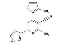 2-amino-4-(3-methyl-2-thienyl)-6-(1H-pyrrol-3-yl)nicotinonitrile