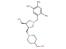 [(3R*,4R*)-4-{[4-(hydroxymethyl)piperidin-1-yl]methyl}-1-(2,4,5-trimethylbenzyl)pyrrolidin-3-yl]methanol