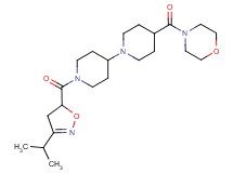 1'-[(3-isopropyl-4,5-dihydro-5-isoxazolyl)carbonyl]-4-(4-morpholinylcarbonyl)-1,4'-bipiperidine