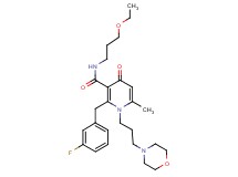 N-(3-ethoxypropyl)-2-(3-fluorobenzyl)-6-methyl-1-[3-(4-morpholinyl)propyl]-4-oxo-1,4-dihydro-3-pyridinecarboxamide