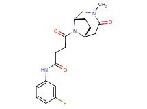 N-(3-fluorophenyl)-4-[(1S*,6R*)-3-methyl-4-oxo-3,9-diazabicyclo[4.2.1]non-9-yl]-4-oxobutanamide