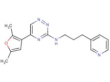 5-(2,5-dimethyl-3-furyl)-N-[3-(3-pyridinyl)propyl]-1,2,4-triazin-3-amine