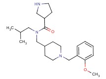 N-isobutyl-N-{[1-(2-methoxybenzyl)-4-piperidinyl]methyl}-3-pyrrolidinecarboxamide dihydrochloride