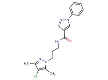 N-[3-(4-chloro-3,5-dimethyl-1H-pyrazol-1-yl)propyl]-1-phenyl-1H-1,2,3-triazole-4-carboxamide