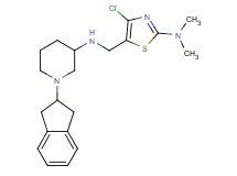 N-{[4-chloro-2-(dimethylamino)-1,3-thiazol-5-yl]methyl}-1-(2,3-dihydro-1H-inden-2-yl)-3-piperidinamine