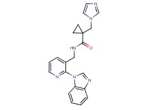 N-{[2-(1H-benzimidazol-1-yl)pyridin-3-yl]methyl}-1-(1H-imidazol-1-ylmethyl)cyclopropanecarboxamide