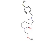 7-(2-methoxyethyl)-2-[4-(methylthio)benzyl]-2,7-diazaspiro[4.5]decan-6-one