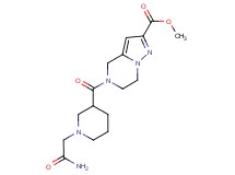 methyl 5-{[1-(2-amino-2-oxoethyl)piperidin-3-yl]carbonyl}-4,5,6,7-tetrahydropyrazolo[1,5-a]pyrazine-2-carboxylate