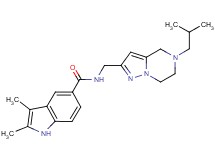 N-[(5-isobutyl-4,5,6,7-tetrahydropyrazolo[1,5-a]pyrazin-2-yl)methyl]-2,3-dimethyl-1H-indole-5-carboxamide