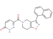 6-{[3-(1-naphthyl)-6,7-dihydroisoxazolo[4,5-c]pyridin-5(4H)-yl]carbonyl}-3(2H)-pyridazinone