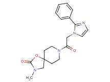 3-methyl-8-[(2-phenyl-1H-imidazol-1-yl)acetyl]-1-oxa-3,8-diazaspiro[4.5]decan-2-one