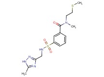 N-methyl-N-[2-(methylthio)ethyl]-3-({[(5-methyl-1H-1,2,4-triazol-3-yl)methyl]amino}sulfonyl)benzamide