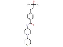 4-(3-hydroxy-3-methylbutyl)-N-[1-(tetrahydro-2H-thiopyran-4-yl)-4-piperidinyl]benzamide