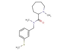 N,1-dimethyl-N-[3-(methylthio)benzyl]-2-azepanecarboxamide