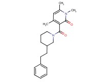1,4,6-trimethyl-3-{[3-(2-phenylethyl)-1-piperidinyl]carbonyl}-2(1H)-pyridinone