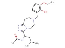 N-{1-[7-(3-ethoxy-2-hydroxybenzyl)-6,7,8,9-tetrahydro-5H-[1,2,4]triazolo[4,3-d][1,4]diazepin-3-yl]-3-methylbutyl}acetamide